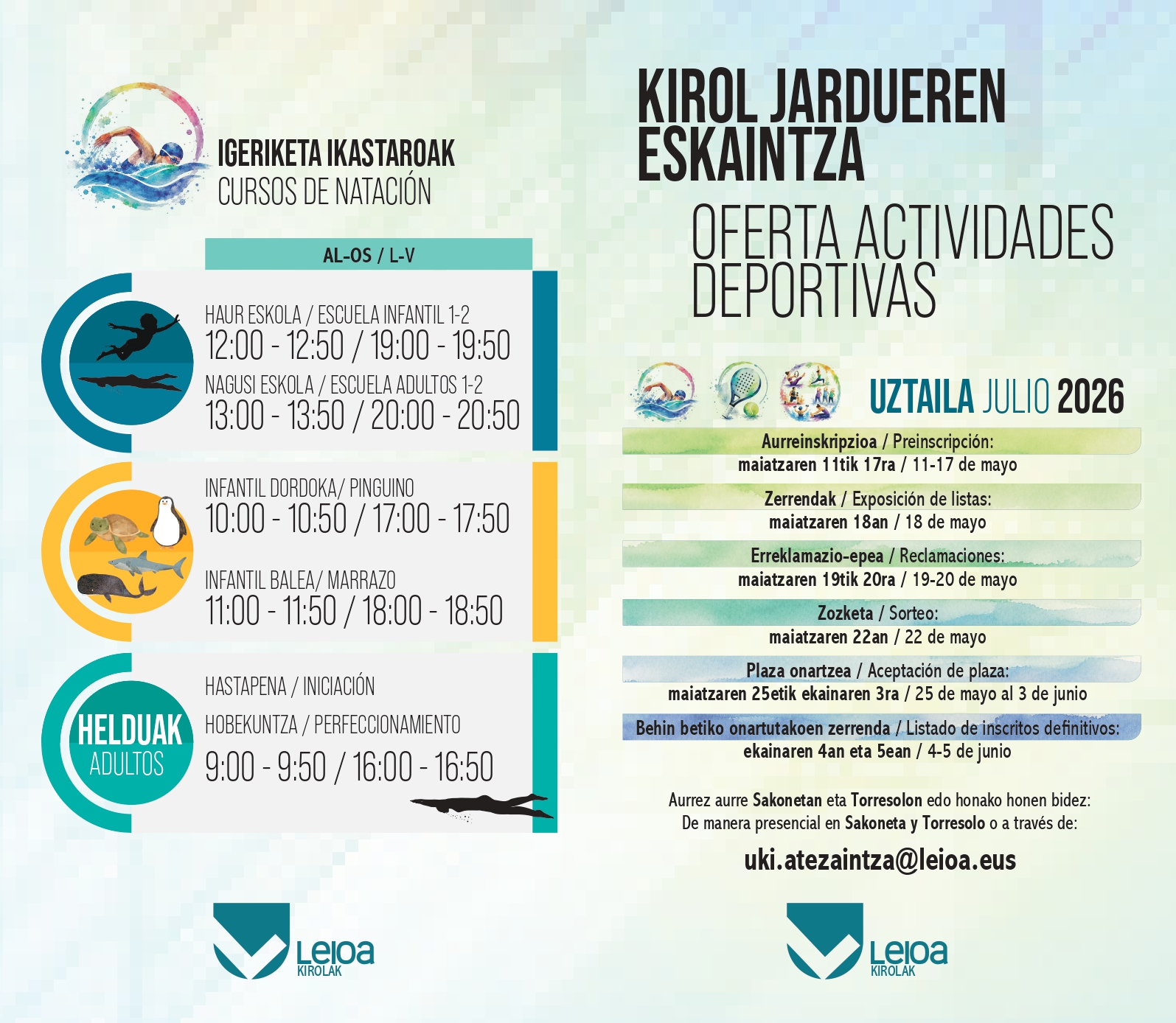 Kirol jarduerak uztaila