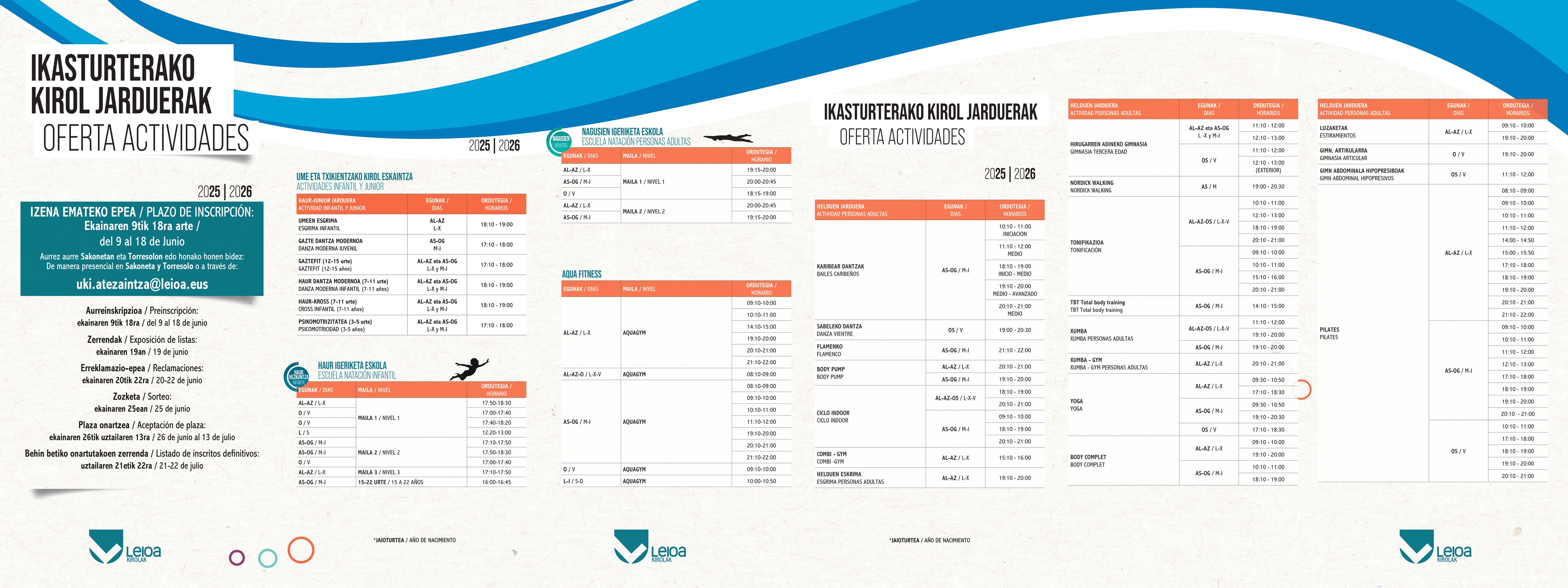 Actividades julio