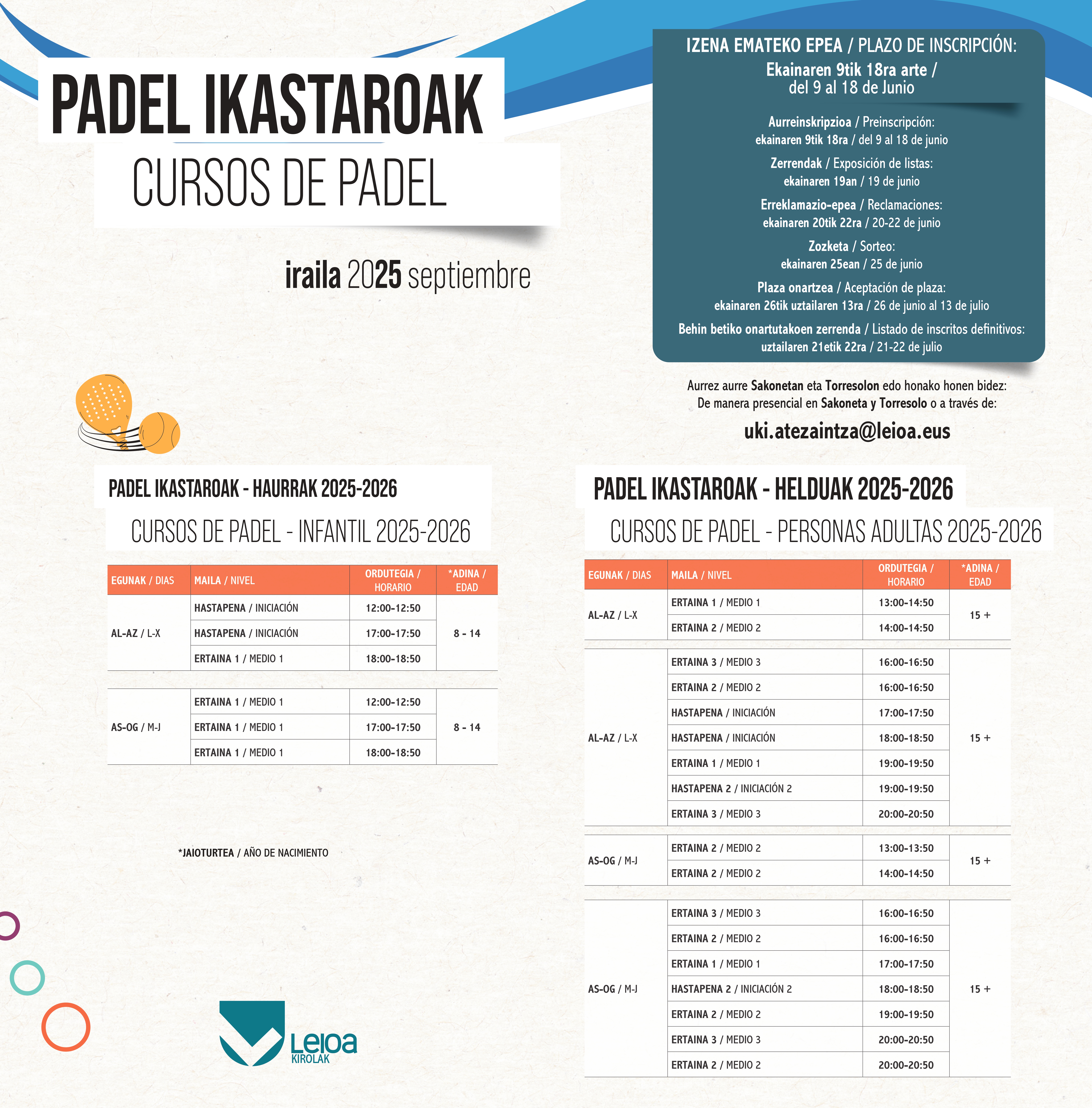 Actividades julio