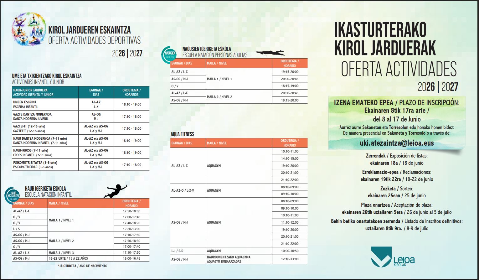 Kirol jarduerak uztaila