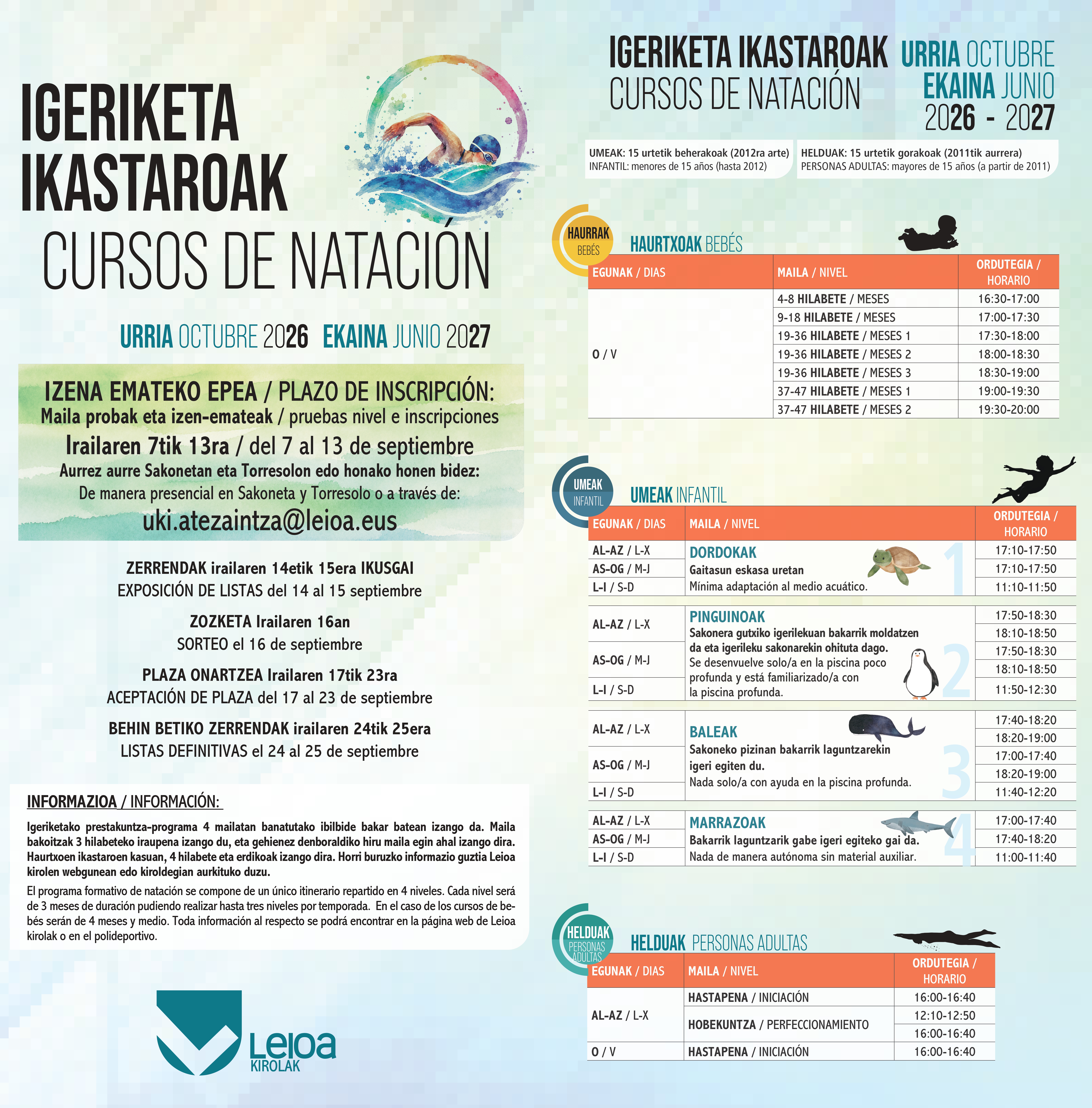 Igeriketa ikastaroak